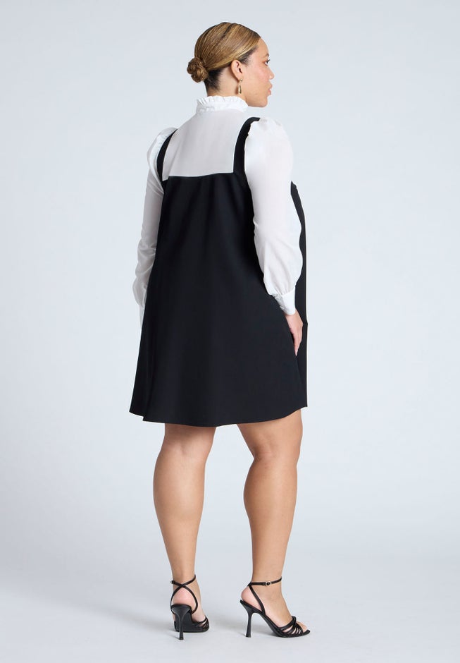 Ruffle Twofer Mini Dress image number 1