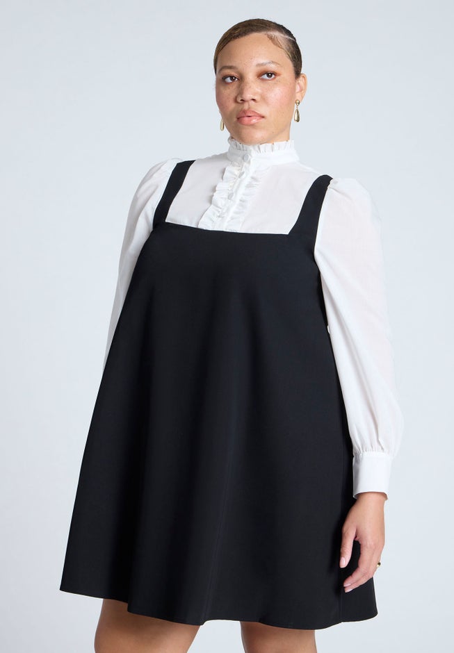 Ruffle Twofer Mini Dress image number 2