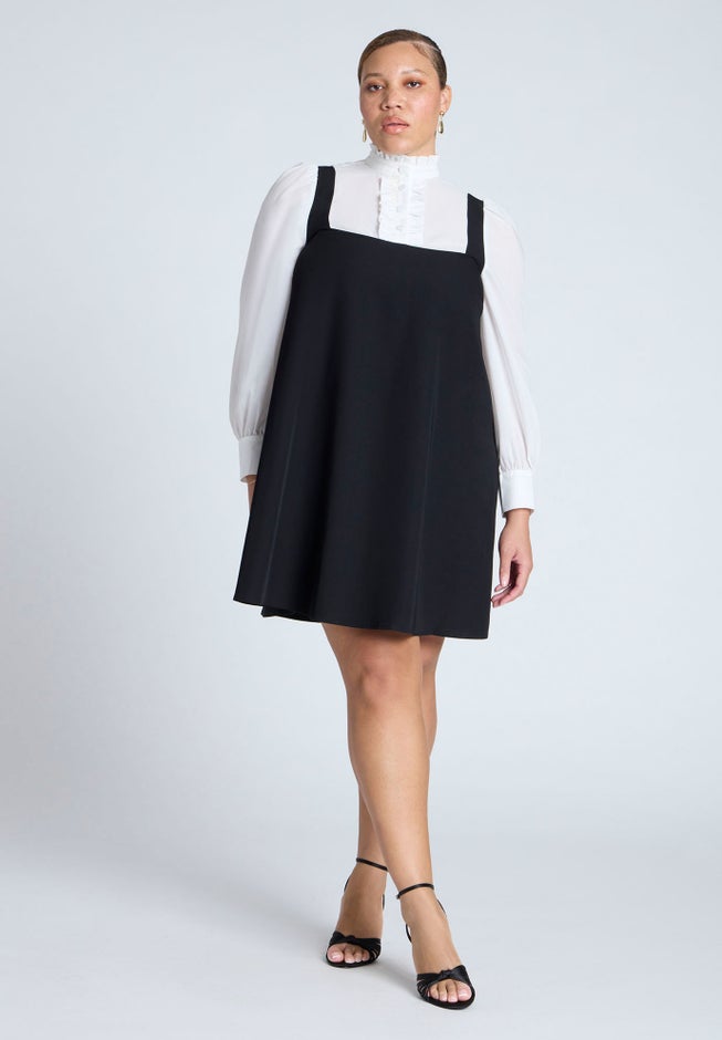 Ruffle Twofer Mini Dress image number 0