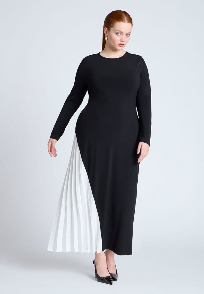 Maxi Dress With Pleat image number null