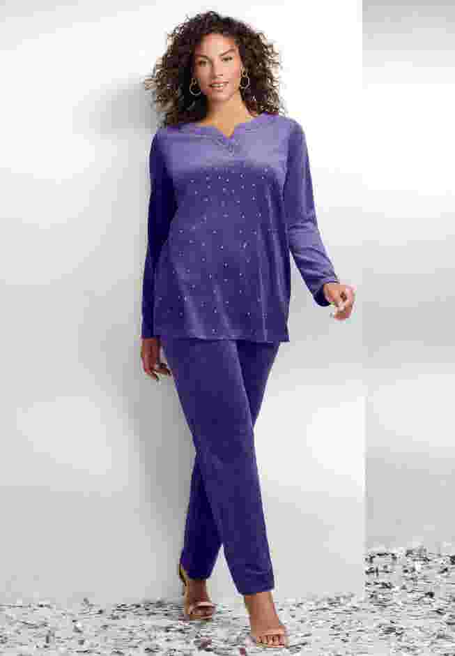 Velour Tunic & Pant Set image number 3