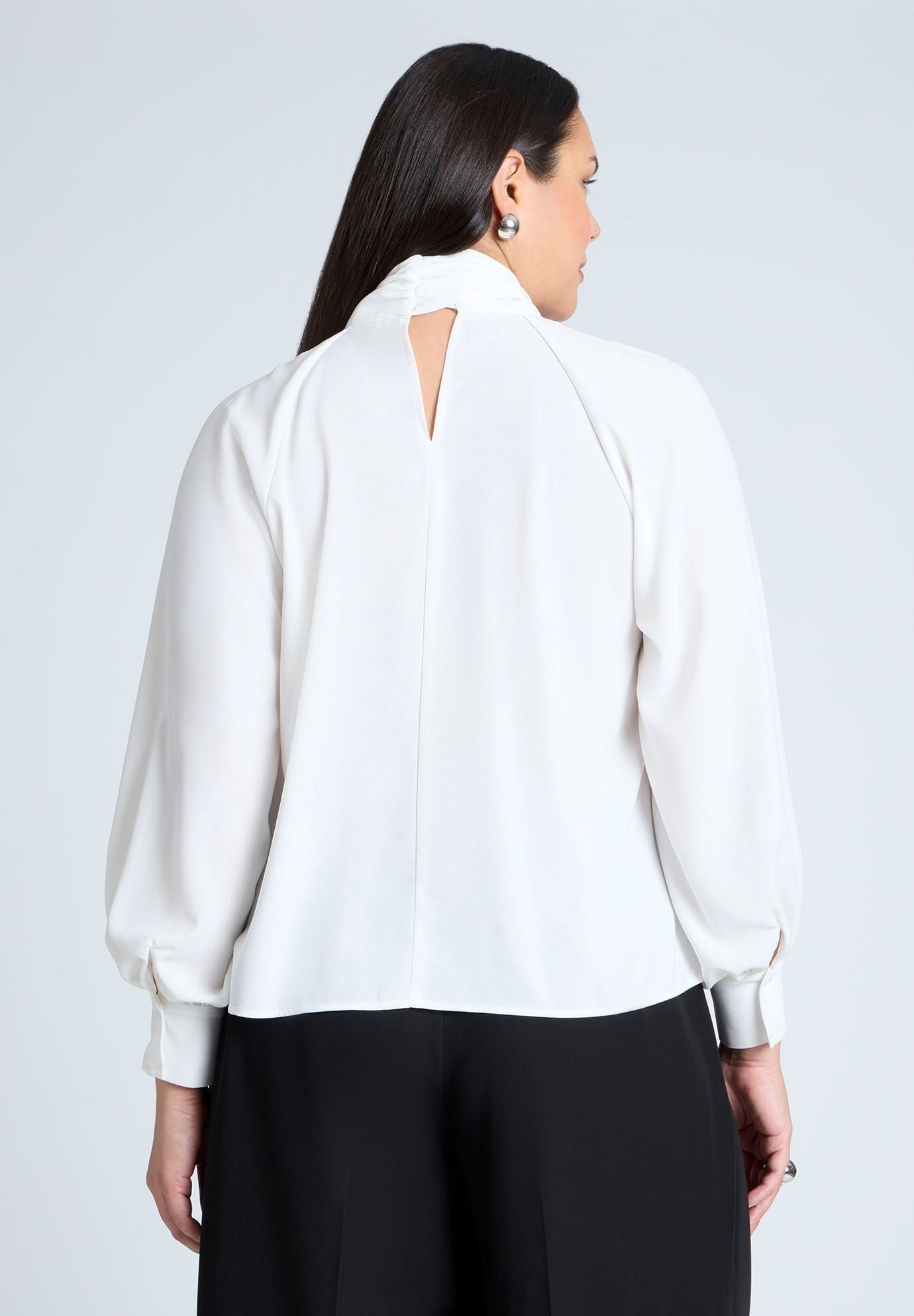 Dramatic Neck-Tie Blouse image number 2