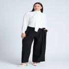 Dramatic Neck-Tie Blouse image number null