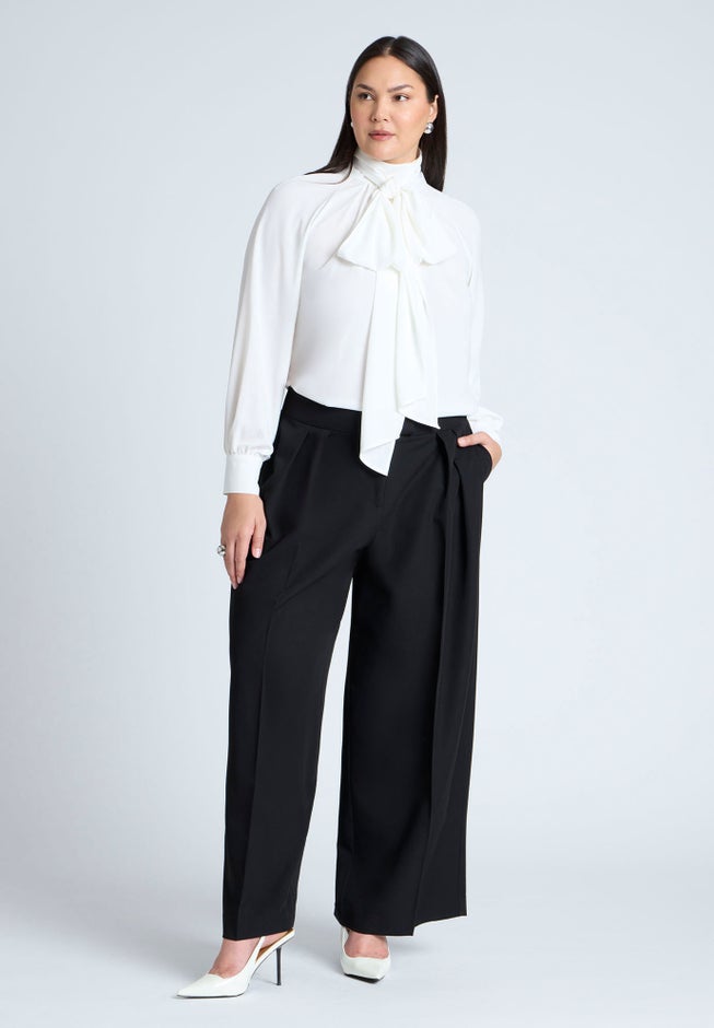 Dramatic Neck-Tie Blouse image number 3