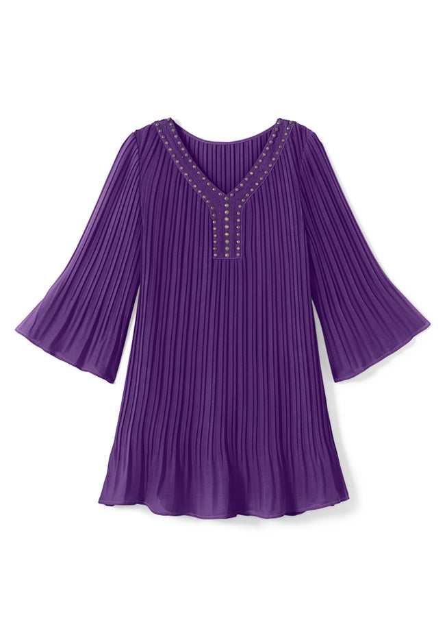 Embellished Pleated Blouse image number 3