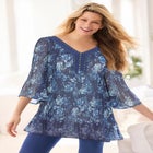 Embellished Pleated Blouse image number null