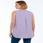 Stretch Knit Hi-Low Zip Tunic image number null