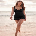 Twist Front Underwire Swimdress image number null