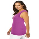 Scoop-Neck Sweater Tank image number 2