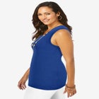 Scoop-Neck Sweater Tank image number null