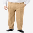 Classic Fit Wrinkle-Free Expandable Waist Pleat Front Pants image number null