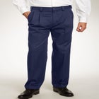 Classic Fit Wrinkle-Free Expandable Waist Pleat Front Pants image number null