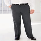 Relaxed Fit Wrinkle-Free Expandable Waist Plain Front Pants image number null