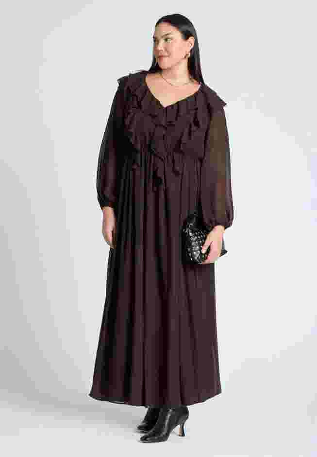 Cascade Ruffles Maxi Dress image number 1