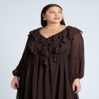 Cascade Ruffles Maxi Dress image number null