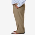 Relaxed Fit Wrinkle-Free Expandable Waist Pleated Pants image number null