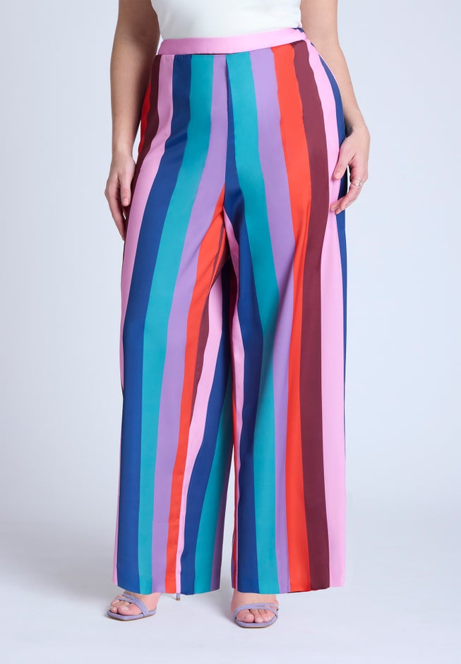 Pull On Printed Wide Leg Pant image number 1