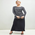 Shimmery Side-Gathered Tunic image number null