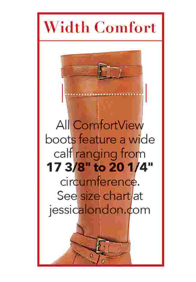 The Ivana Tall Wide Calf Boot By Comfortview image number 6