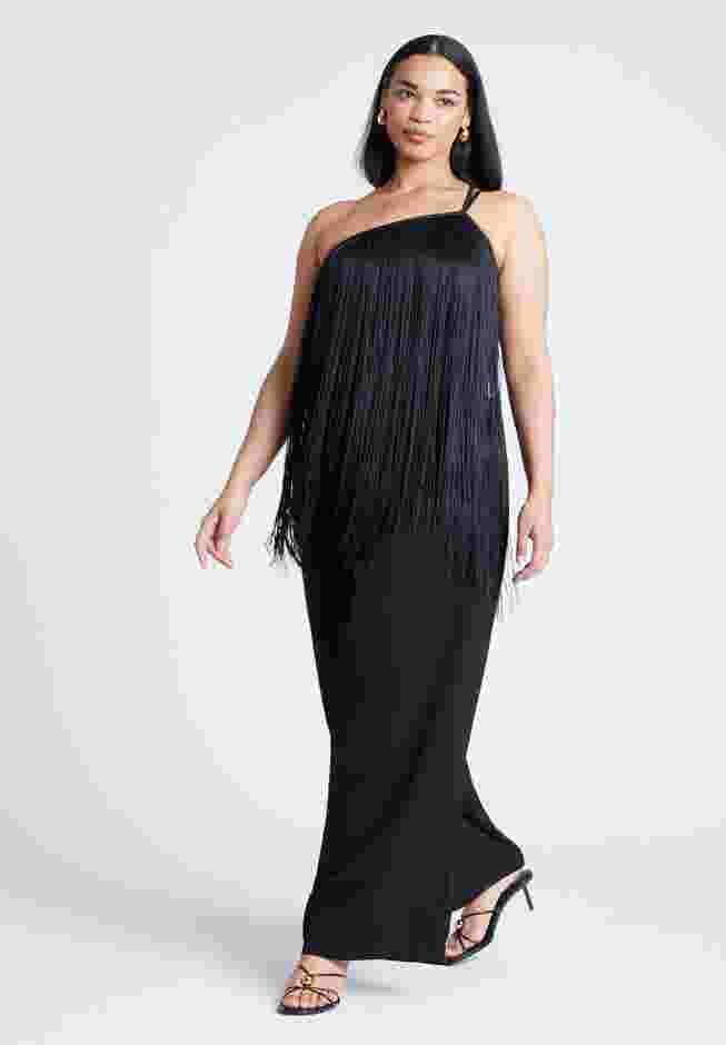 One-Shoulder Fringe Top image number 2