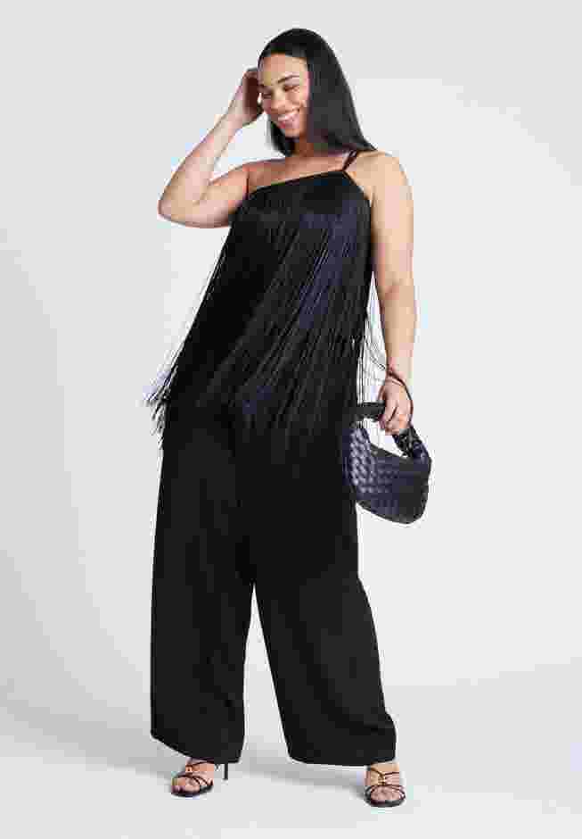 One-Shoulder Fringe Top image number 3