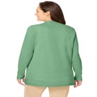 Long-Sleeve Pointelle Cardigan image number null