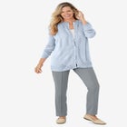 Long-Sleeve Pointelle Cardigan image number null