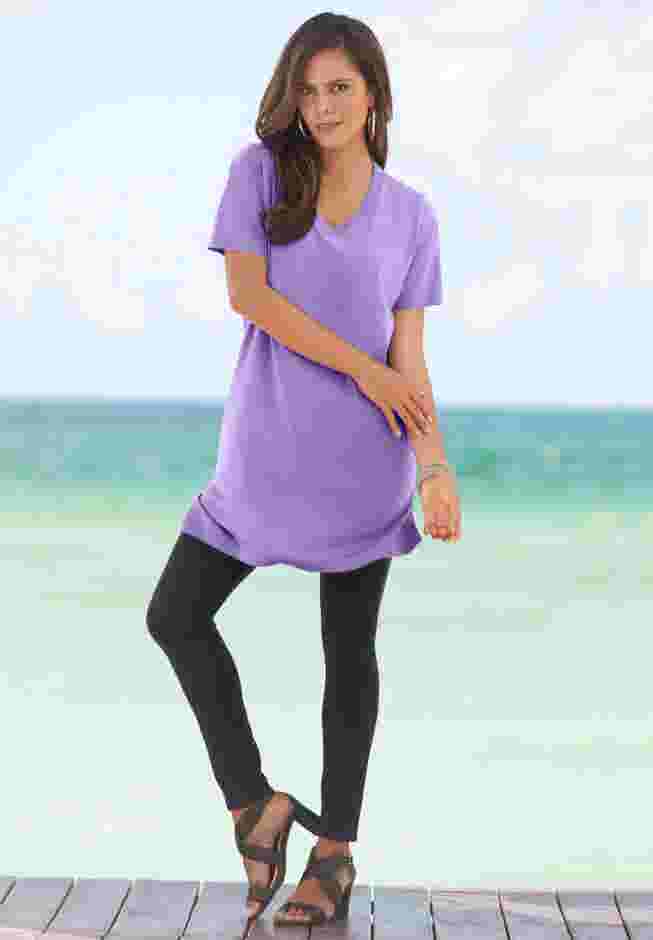 Ultimate Short Sleeve V Neck Tunic image number 5