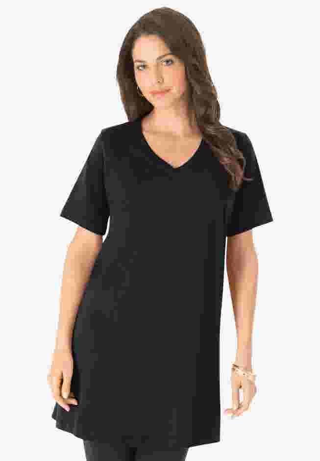 Ultimate Short Sleeve V Neck Tunic image number 0