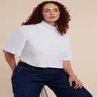 Mock Neck Crop Tee image number null