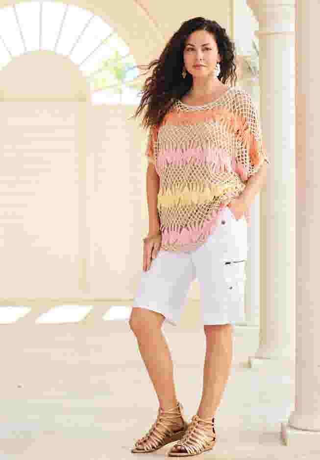 Multi Crochet Pullover image number 3