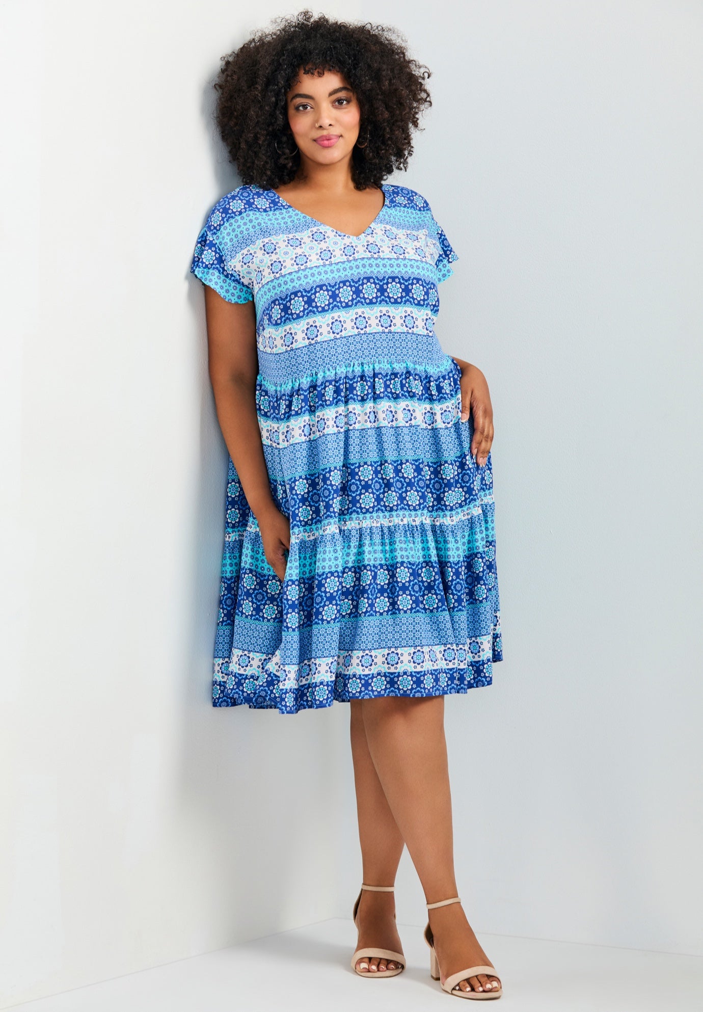 Unwind Tiers Dress image number 0