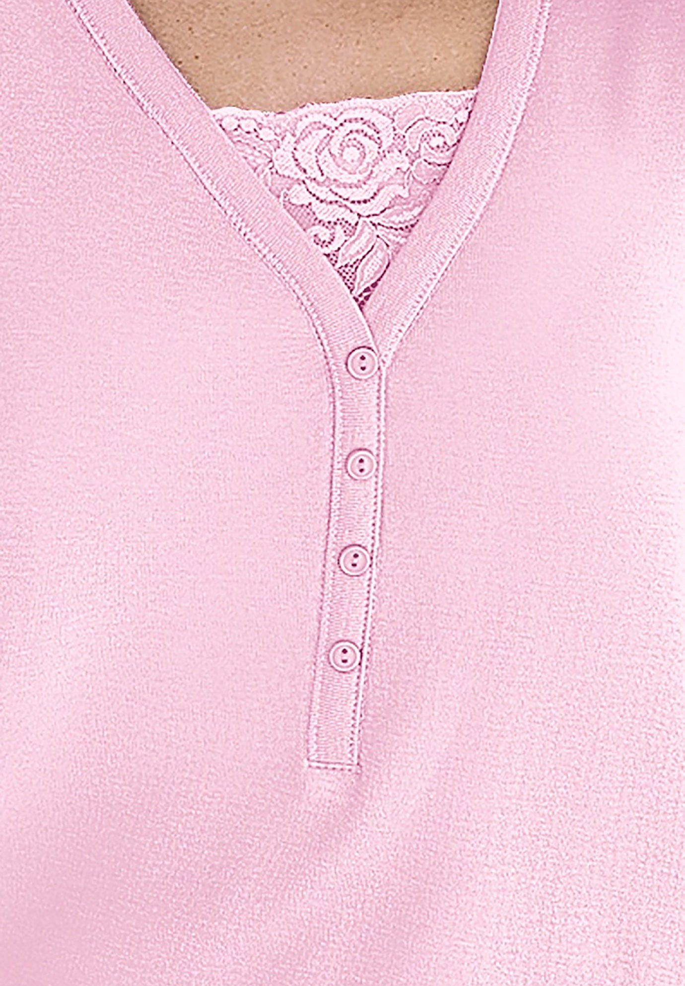 Layered-Look Lace Trim Tee image number 1