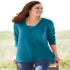 Layered-Look Lace Trim Tee image number null