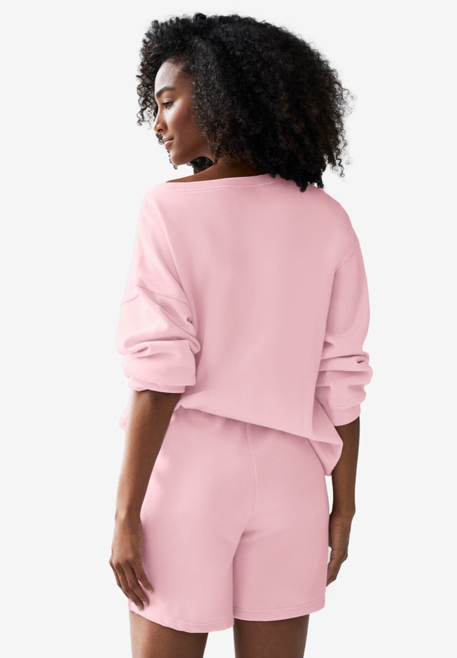 Fleece Shorts With Drawstring Waist image number 1