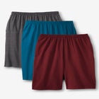 Lightweight Longer Length Jersey Shorts 3-Pack image number null