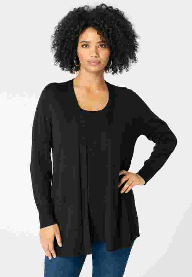 Fine Gauge Drop Needle Cardigan image number 0