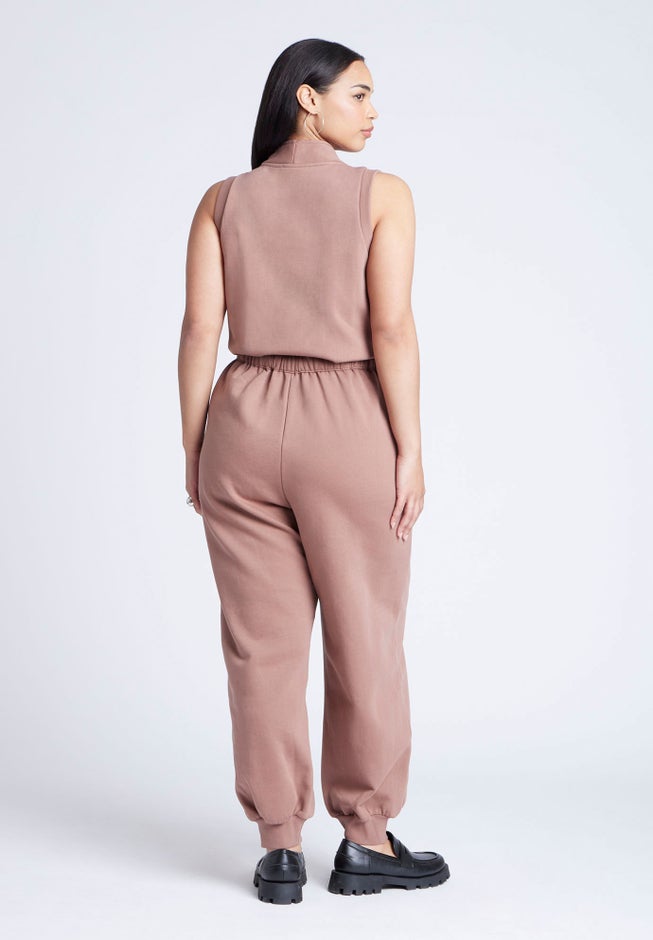 Sleeveless Knit Jumpsuit image number null
