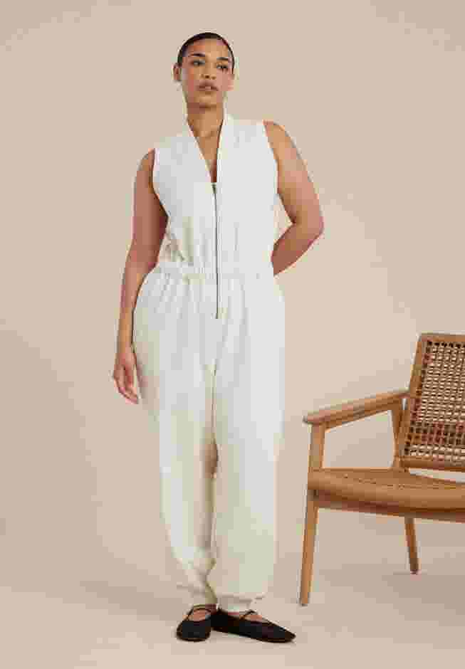  Sleeveless Knit Jumpsuit image number 1