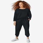 Drawstring Waist Fleece Sweatpants image number null