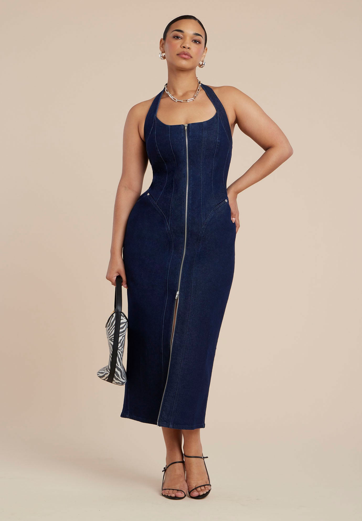 Denim Corset Dress image number 2