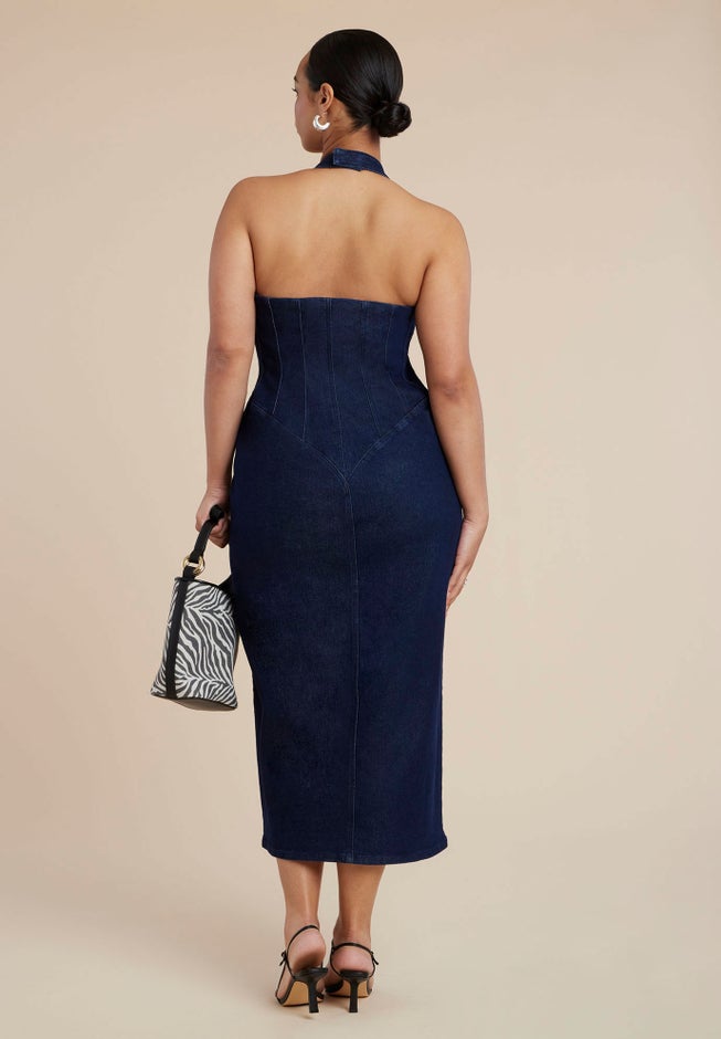 Denim Corset Dress image number 3