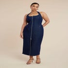 Denim Corset Dress image number null