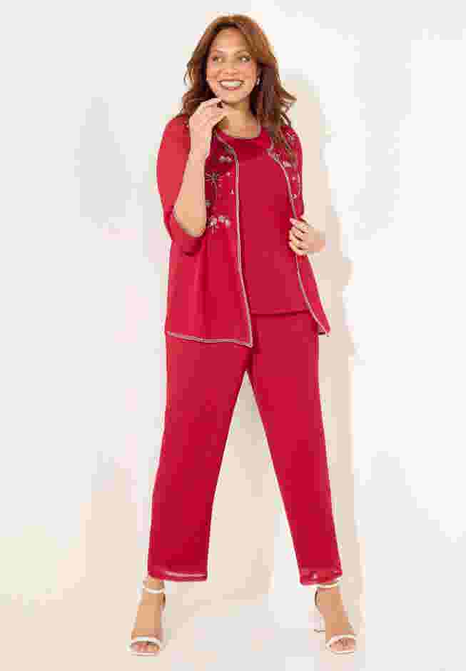 Floral Boarder Pant Set image number 0