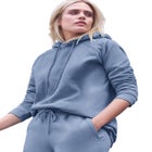 Hooded Fleece Boxy Sweatshirt image number null