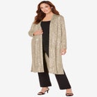 Plus Size Sequin Duster image number null