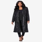 Plus Size Sequin Duster image number null