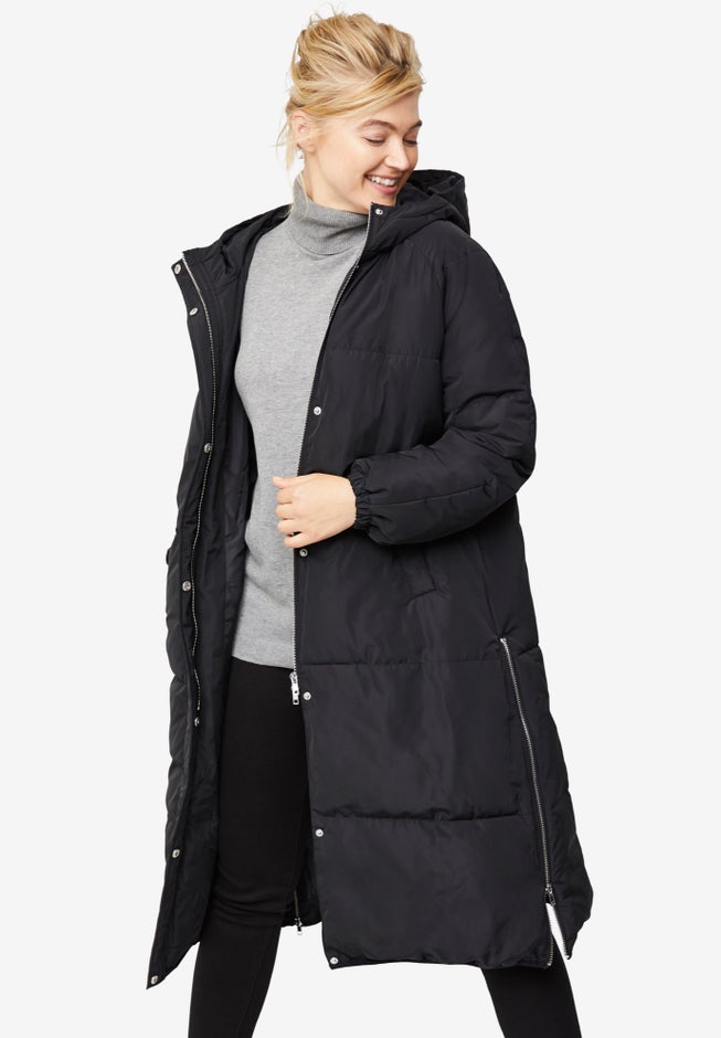 Maxi Side-Zip Puffer image number null