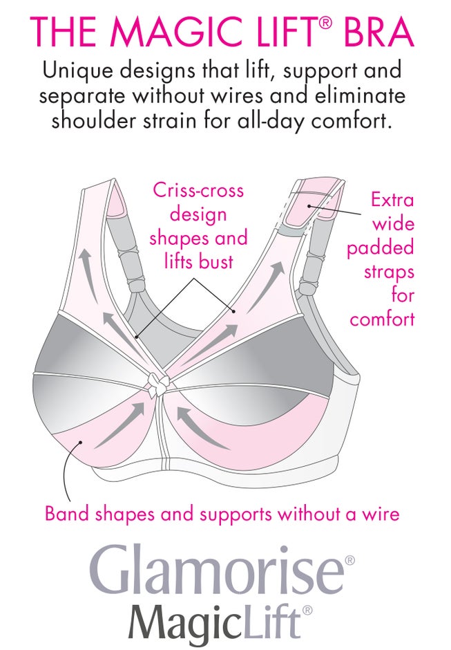 Glamorise® Magic Lift® Front-Close Support Wireless Bra 1200 image number 2