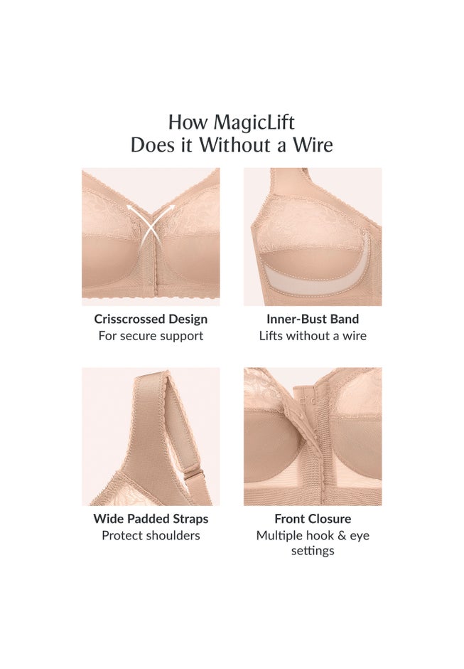 Glamorise® Magic Lift® Front-Close Support Wireless Bra 1200 image number 3